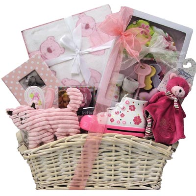 baby shower gift basket for girls